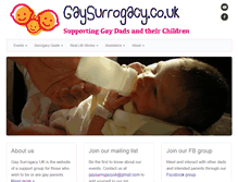 Tablet Screenshot of gaysurrogacy.co.uk